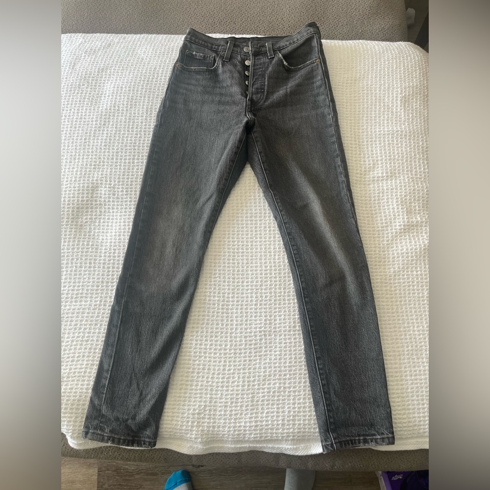 Levi 501 black jeans size w24 L28